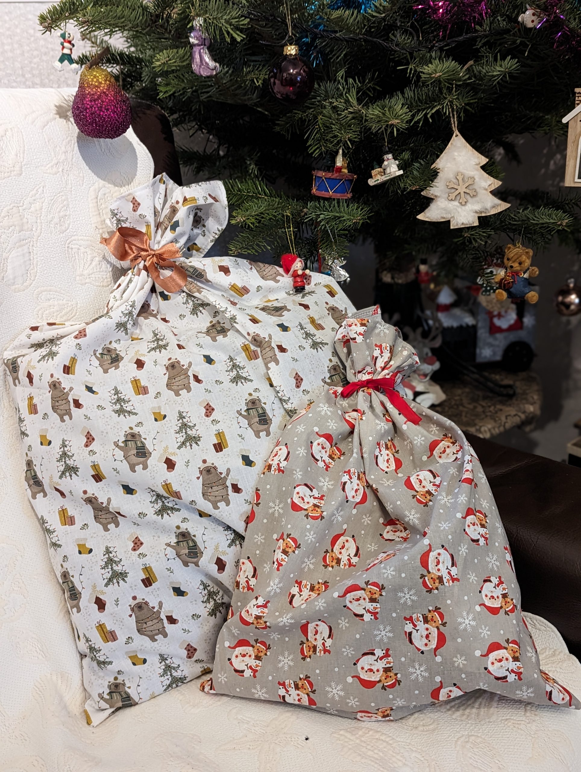 Sacs cadeaux de Noël réutilisables – Image 2