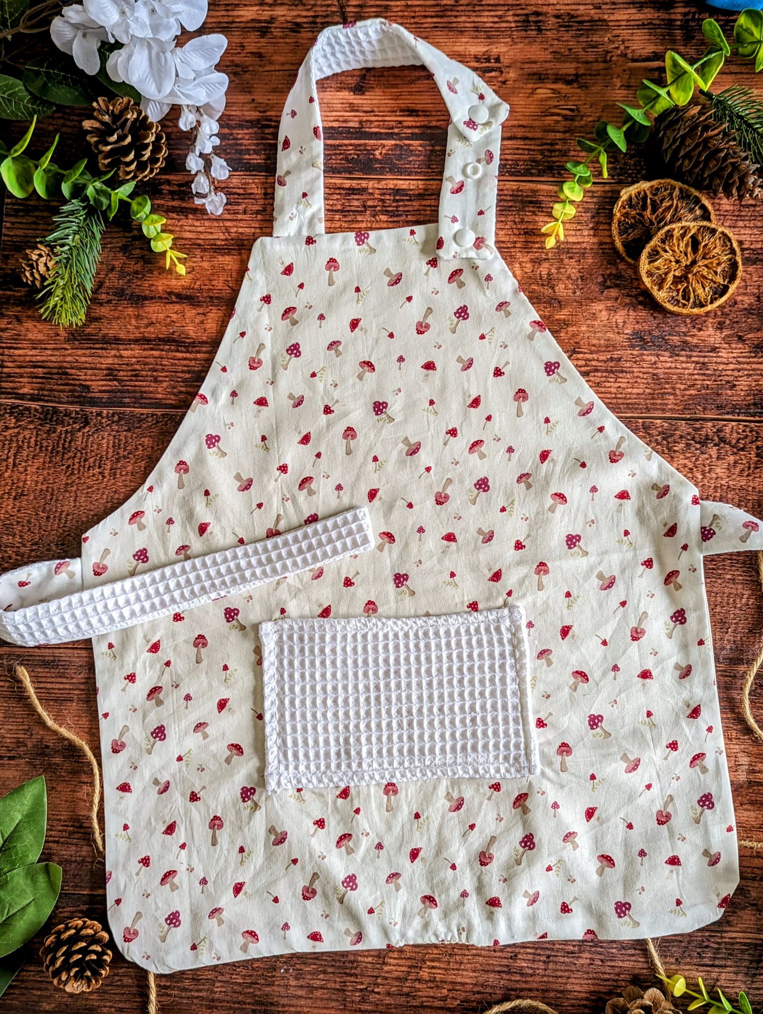 Tablier de cuisine "Champignons"