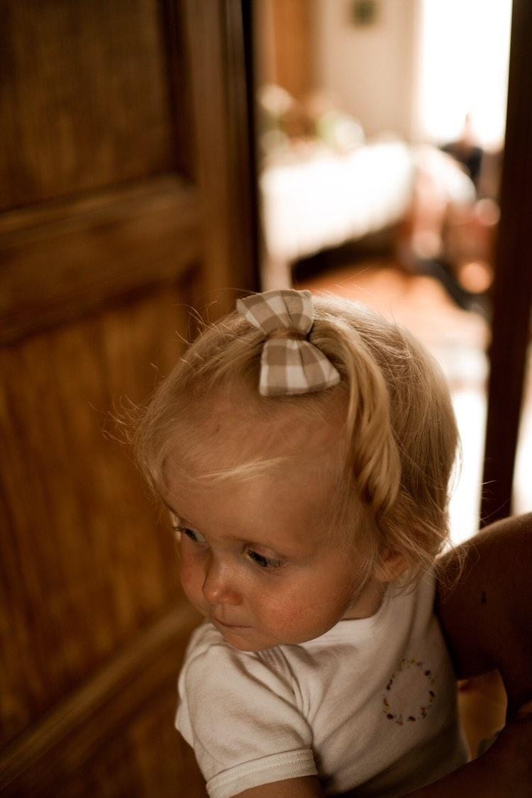 Barrette / nœud cheveux