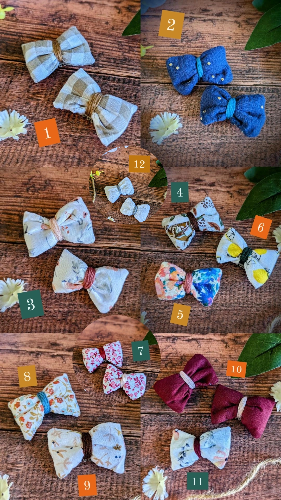 Barrette / nœud cheveux – Image 9