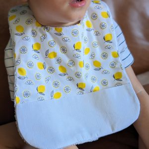 Bavoir récupérateur "Citrons"