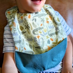 Bavoir récupérateur "Crocodile"