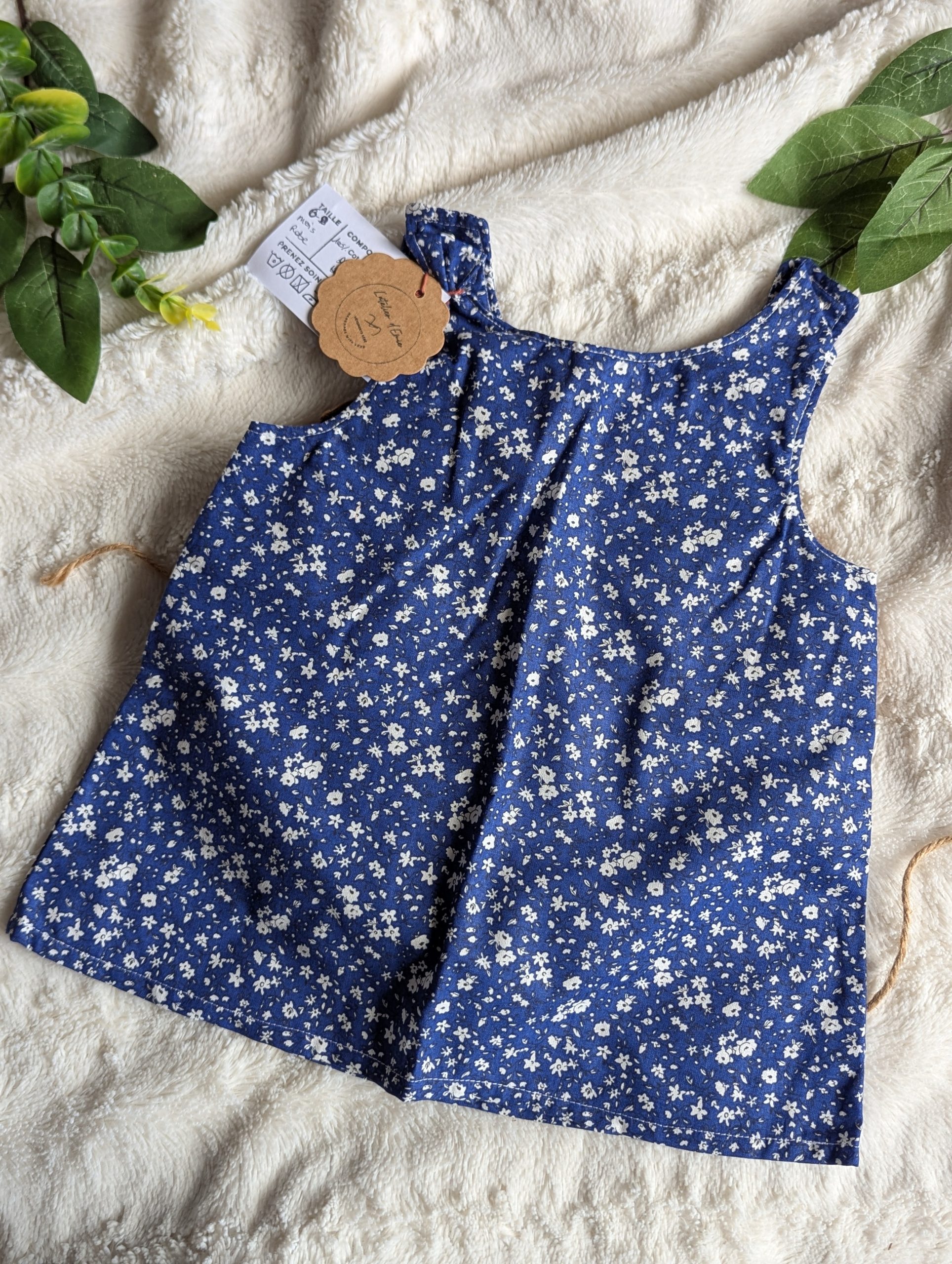 Robe fleurie bleue