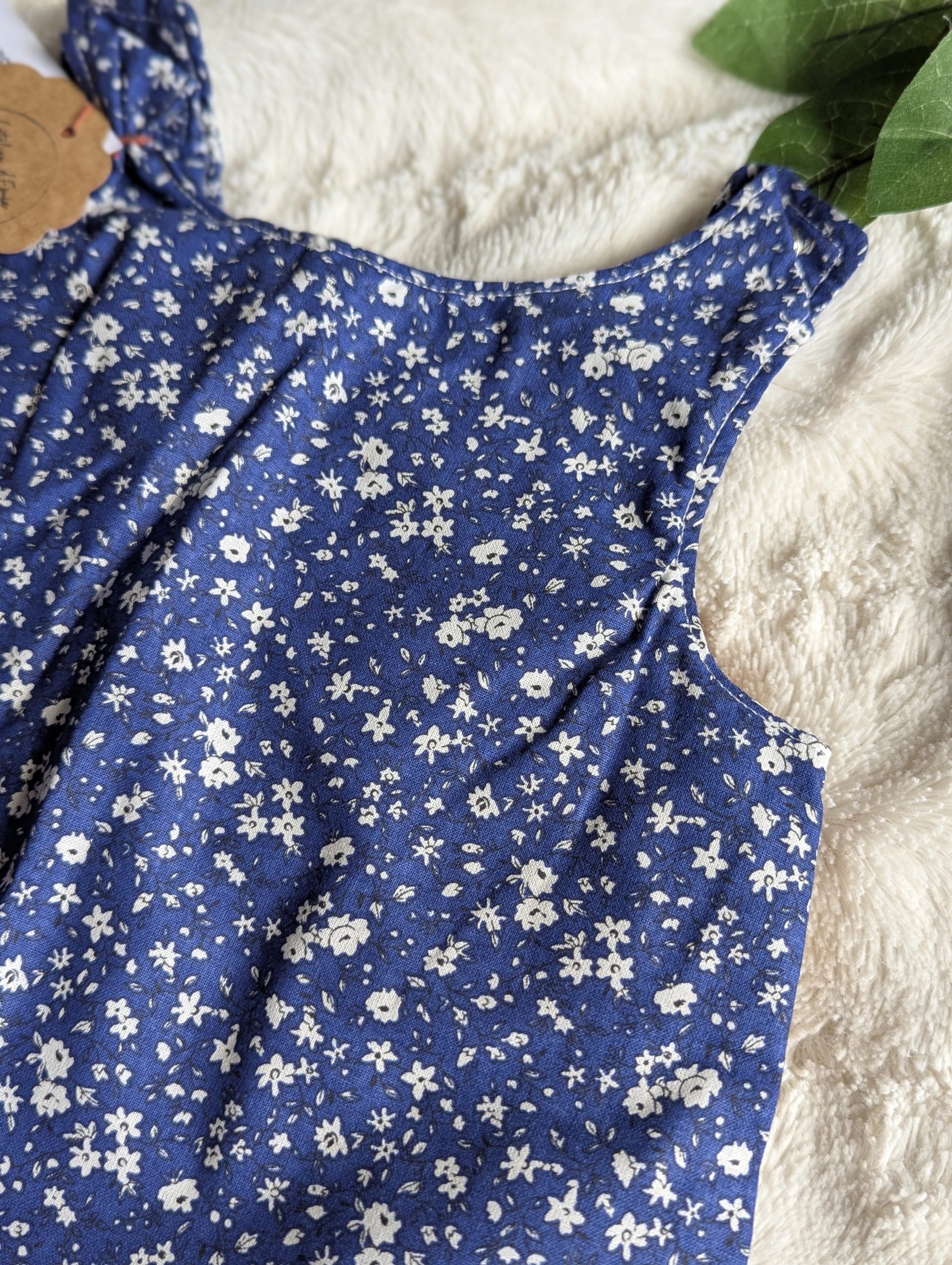Robe fleurie bleue – Image 2