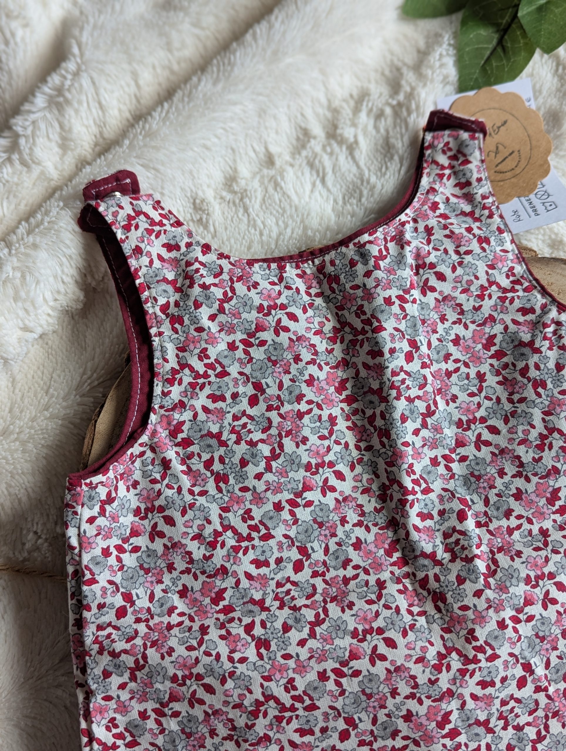 Robe fleurie rose – Image 2