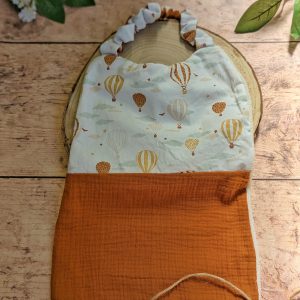 Serviette élastiquée Montgolfière