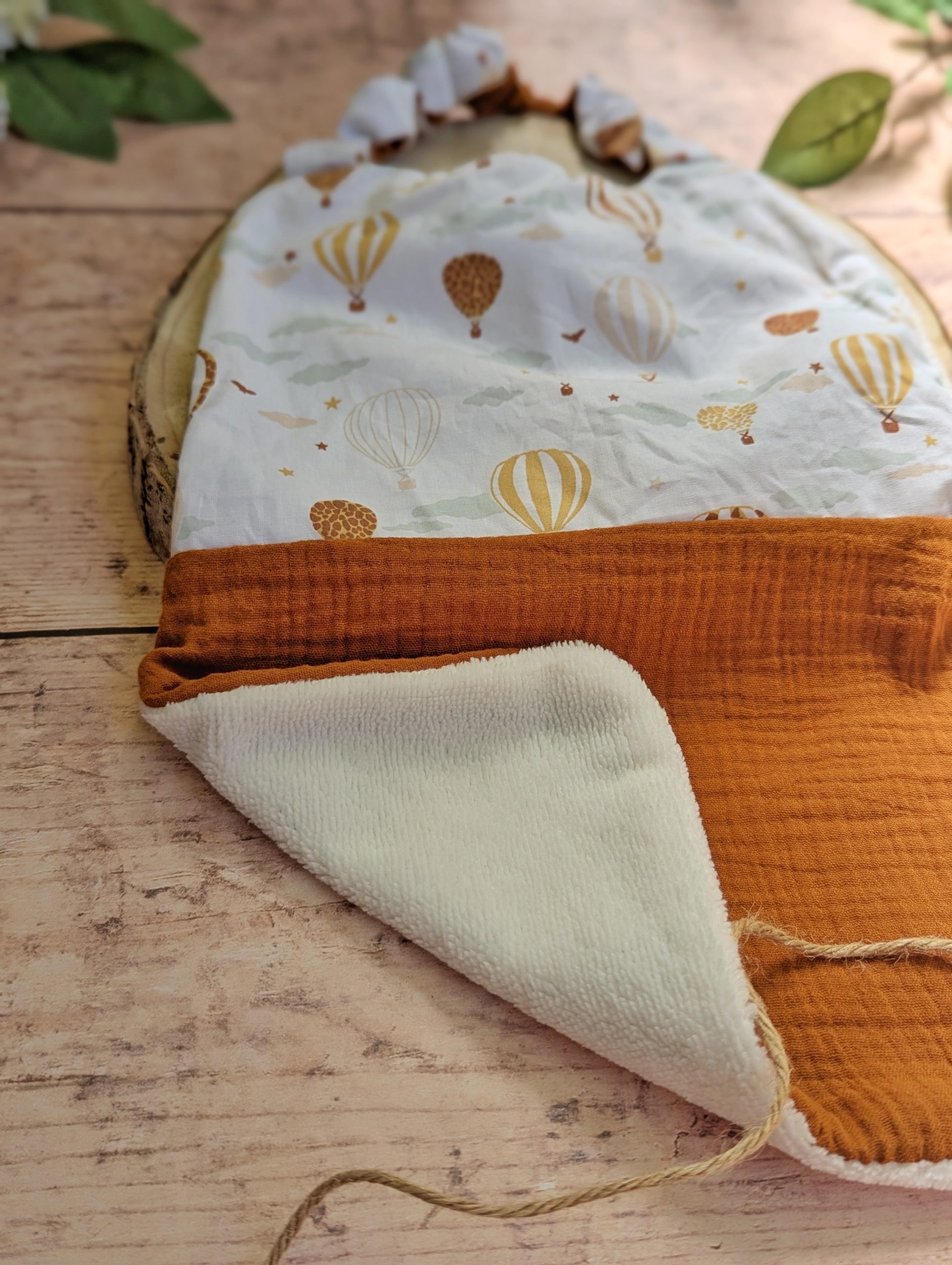 Serviette élastiquée Montgolfière – Image 3